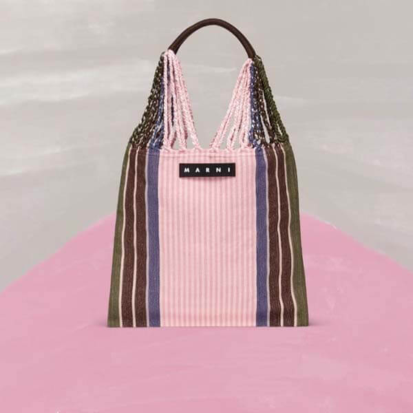 大人気 マルニ ハンモックバッグ 偽物マーケット★ハンモックショッピングバッグ